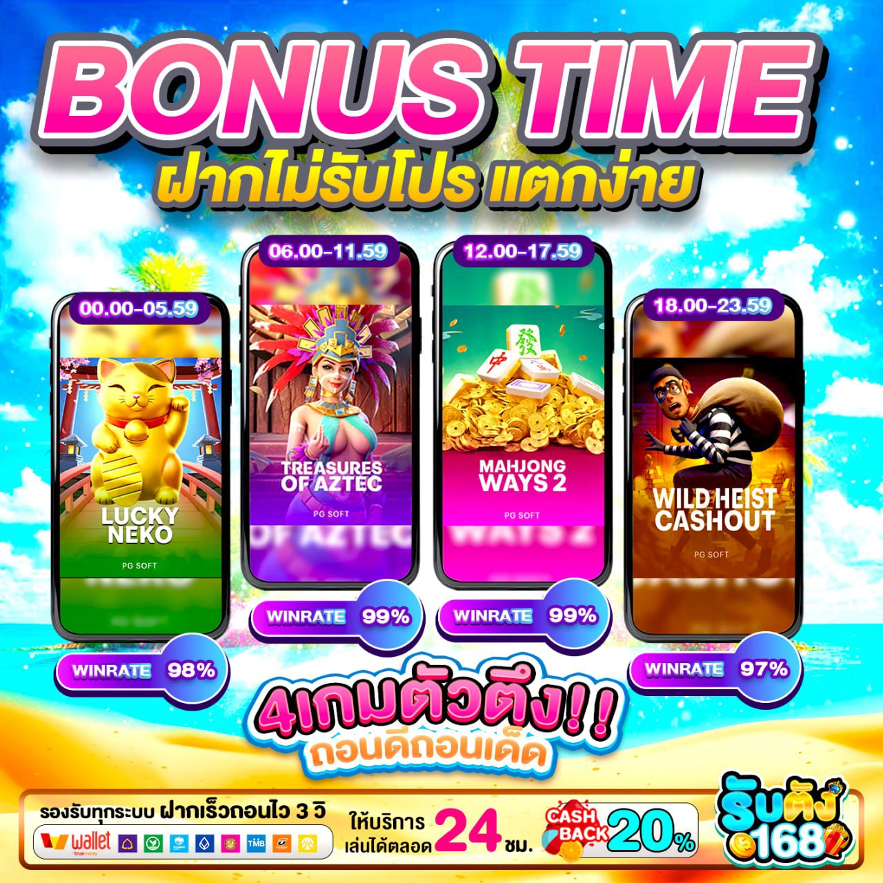 ใช้งานง่าย รองรับทุกแพลตฟอร์ม ไม่ต้องดาวน์โหลดแอปเสริม pg slot wallet