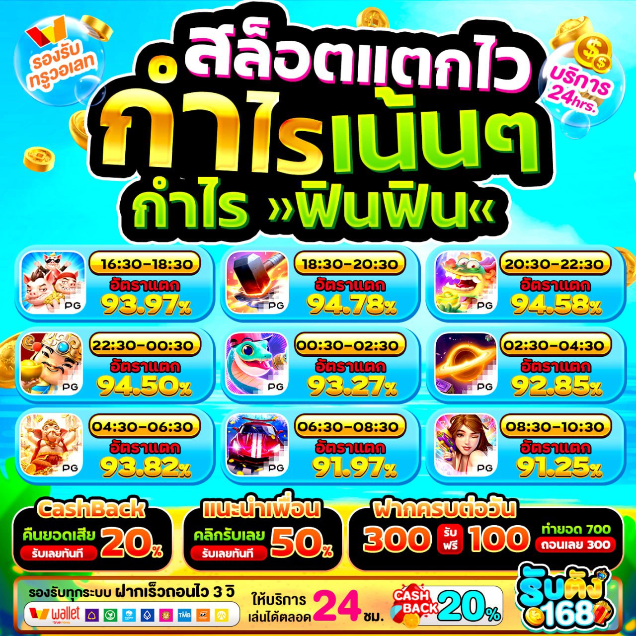 PG WALLET ถอนไม่อั้น