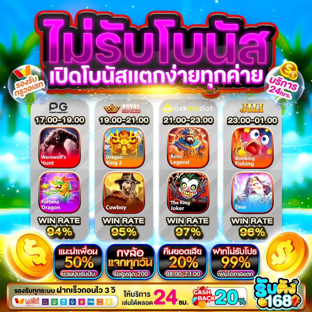 ฝาก 20 รับ100 มาใหม่